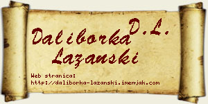 Daliborka Lazanski vizit kartica